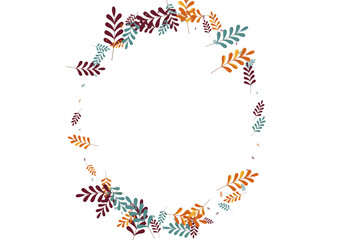 Golden Foliage Background White Vector. Leaves Backdrop Illustration. Gold Plant. Brown Leaf October. Realistic Frame.