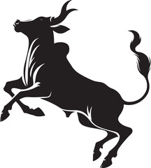 Cow silhouette vector