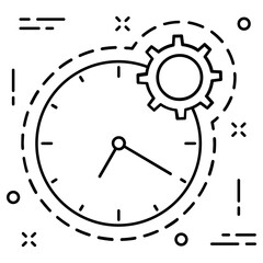 Naklejka na ściany i meble timer icon, simple vector design