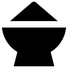 tinting bowl icon, simple vector design