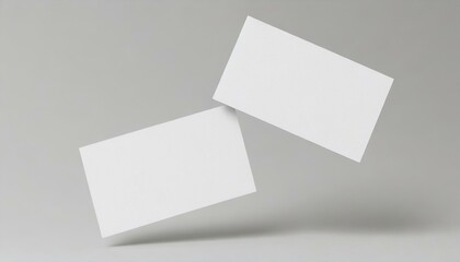 Business Card Mockup for Branding - Presentation for Personal Identification or Pursue of Business - Promotional Material for Business Endeavors - Neutral Background