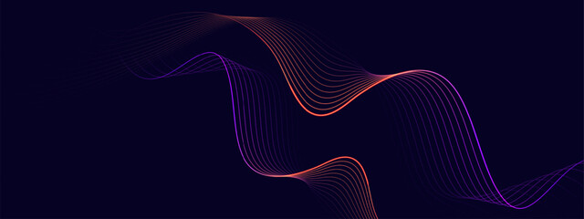 Abstract background with flowing lines. Dynamic waves. vector illustration.