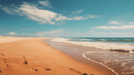 simple brown sand on the beach