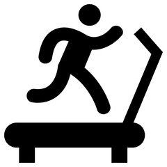 treadmill icon, simple vector design - obrazy, fototapety, plakaty