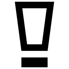 tube icon, simple vector design