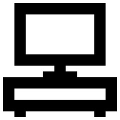 tv stand icon, simple vector design