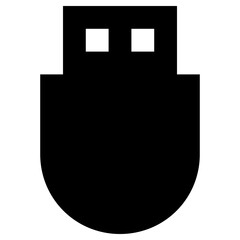 usb icon, simple vector design