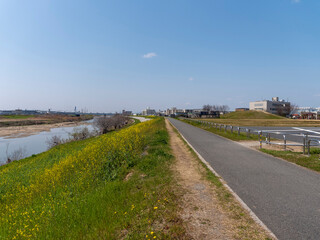 大阪を流れる大和川の景色