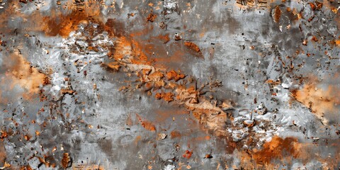 Rough, Worn Copper and Silver Texture: Abstract Art