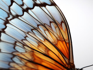 a close up of a butterfly wing