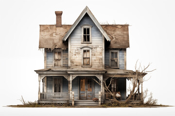 a old house with a porch - obrazy, fototapety, plakaty