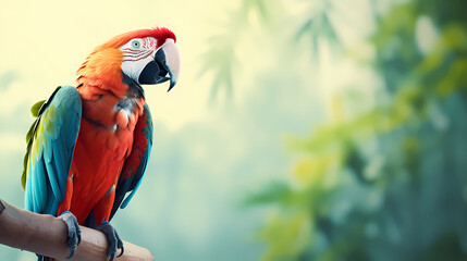 Parrot, creative animal concept