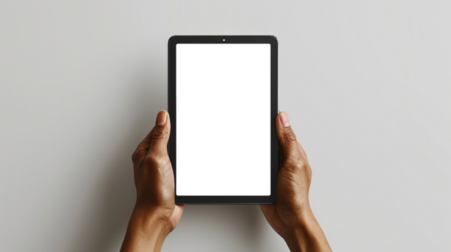 person holding tablet pc