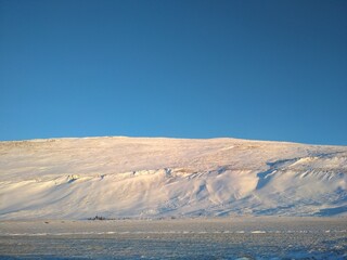 Landscape in Iceland during winter