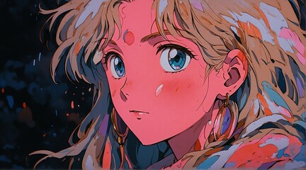 anime abstract art from Generative AI