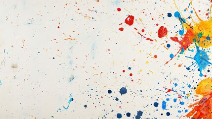 Paint splatter art
