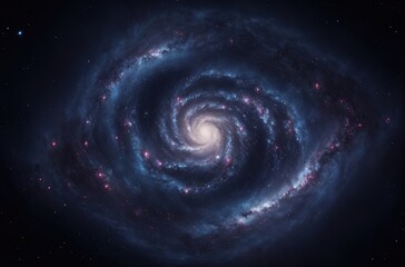 abstract background with swirling galaxy