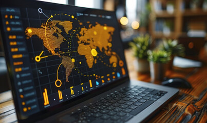 Strategic Growth: Businessperson Analyzing Market and Profit Trends
