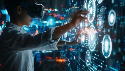 Innovative Leadership in Virtual Reality, Touching the Future of Data Streams