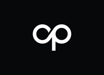 CP Alphabet initial letter logo , template logo design vector