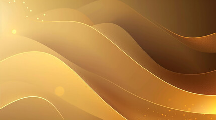 Luxury light brown abstract background combine with golden lines element. luxury gold abstract wave...