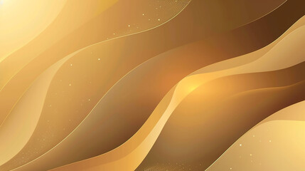 Luxury light brown abstract background combine with golden lines element. luxury gold abstract wave luxury golden color Abstract wave background. Abstract soft color waves. - obrazy, fototapety, plakaty