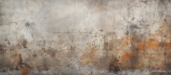 A close up of a weathered wood wall covered in rust stains, creating a unique pattern that resembles a natural landscape with grass and soil textures