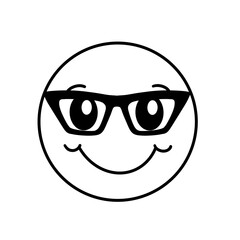 Doodle Emoji in Glasses