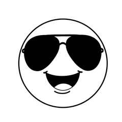 Doodle Emoji in Glasses