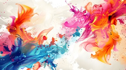 Watercolor splash backgrounds with vibrant splashes and artistic expression