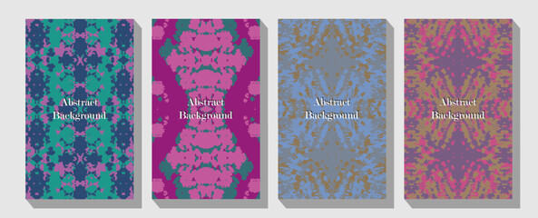 Floral engraving frame set.