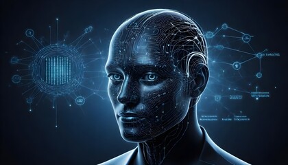 image of professional Artificial intelligence looking data data science and graph data science
