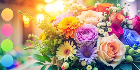 Colorful Flowers Made with Color Filters - Floral Art