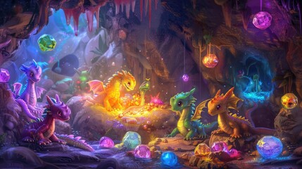 Jewel Toned Dragons A Cosmic Parade