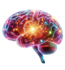 Subconscious Mind Brain.  Visualization of fractal realms superconscious mind