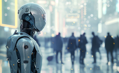 Fototapeta premium Intelligence: Exploring the Human-AI Relationship