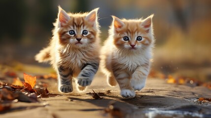 Adorable Kittens with Paw Prints Pure Cuteness Overflow
