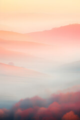 Obraz premium A Misty Morning Display of Softly Blurred Color Fields