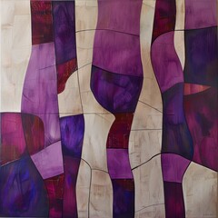 Abstract stained glass background. Wall painted with watercolor paint with geometric shapes. vibrant shade colors