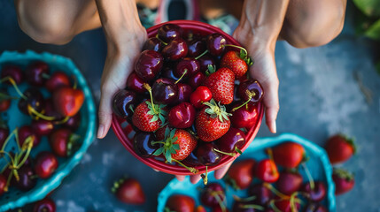 Invent a cherry and strawberry-infused skincare line boasting antioxidant-rich formulations for...
