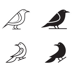 Canary Bird Simple logo design