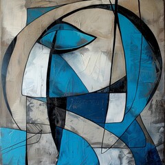 Abstract stained glass background. Wall painted with watercolor paint with geometric shapes. vibrant shade colors