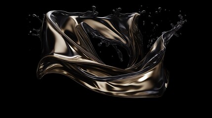 a black liquid with a black background