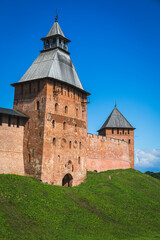 Fototapeta na wymiar View to the old town of Novgorod