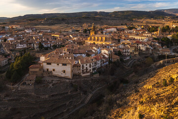 A view to Rubielos de Mora town