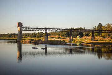 Kruger National Park South Africa - Historical Railway Bridge - obrazy, fototapety, plakaty