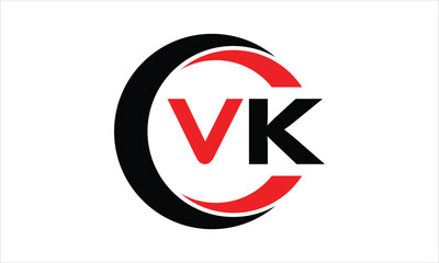VK initial letter circle icon gaming logo design vector template. batman logo, sports logo, monogram, polygon, war game, symbol, playing logo, abstract, fighting, typography, minimal, wings logo, sign