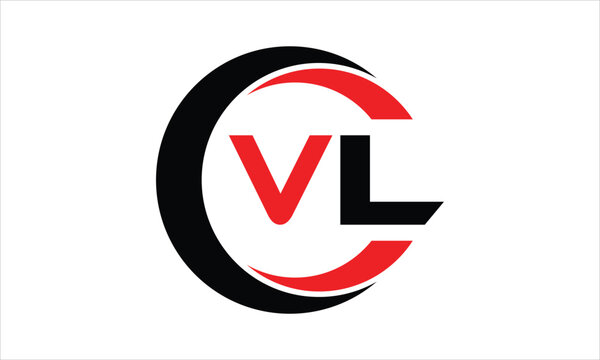 VL initial letter circle icon gaming logo design vector template. batman logo, sports logo, monogram, polygon, war game, symbol, playing logo, abstract, fighting, typography, minimal, wings logo, sign