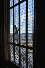 姫路城天守閣から眺める姫路市の風景