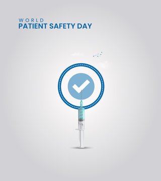 World patient safety day, patient safety day Design for social media post. 3D Illustration.